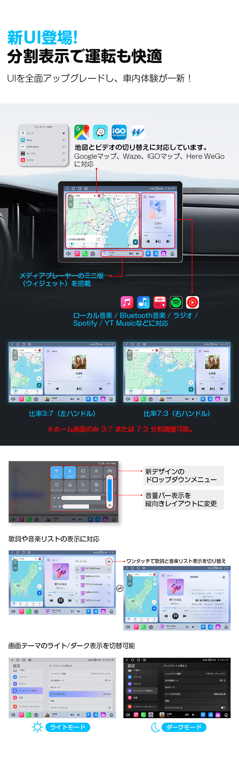 Eonon 爆買 ディスプレイオーディオ android13 11.8インチ 8+256G カー
