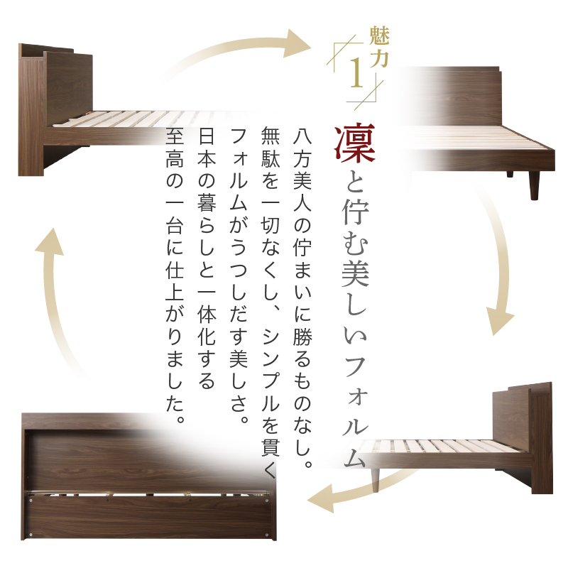 ベッドフレーム ダブル すのこ ベッド ダブル...の詳細画像2
