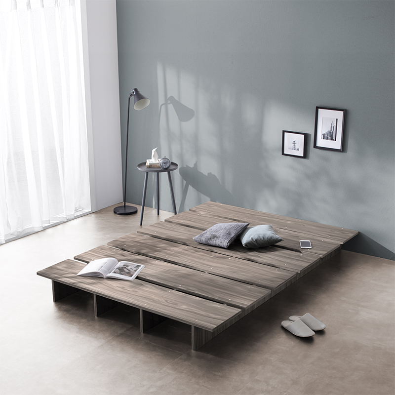 ベッド マットレス付き クイーン クイーンベッド すのこ 80×2の2枚組