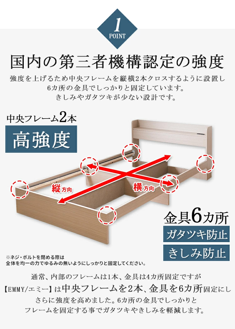 ベッドフレーム ダブル 安い ワイド 150cm 収納 ベッド 収納 ダブルベッド 収納付き ベッドフレーム ダブル 白 黒 マットレス付きも有り プエル_8