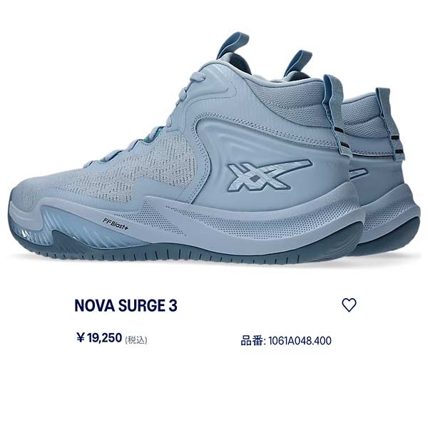 ASICS（アシックス） バスケット シューズ NOVA SURGE 3 ノヴァ サージ