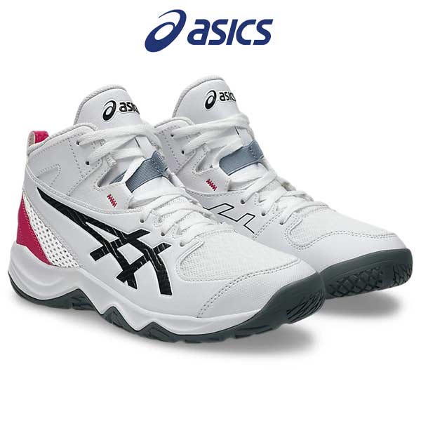 asics バスケットシューズ ホワイト/ブラック*5 ASICS（アシックス） バスケット シューズ ジュニア バッシュ Jr