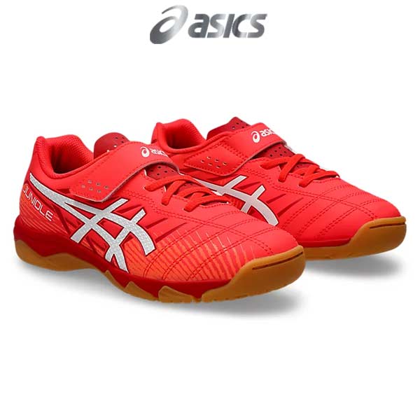 ASICS サッカートレーニングシューズ（色：オレンジ系