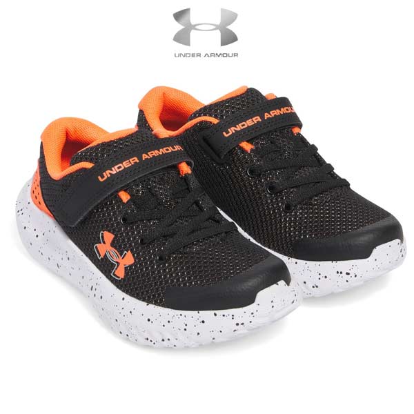 UNDER ARMOUR マラソン、ランニングシューズ（色：オレンジ系