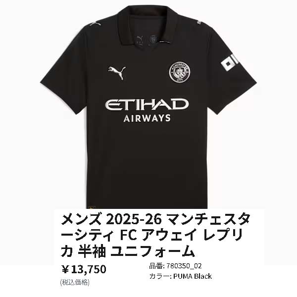 PUMA プーマ ウエア サッカー マンチェスターシティ FC 25-26