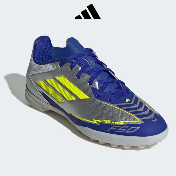 adidas F50 Messi Elite FG Soccer Cleats (Silver Metallic