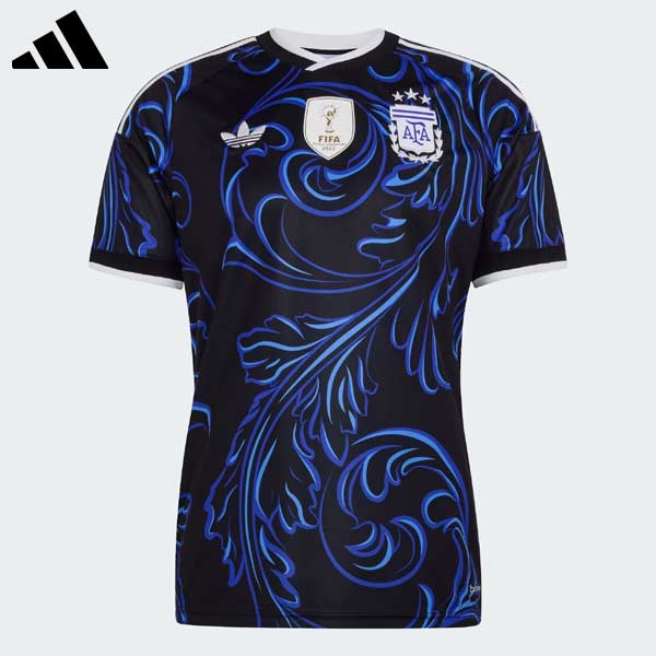 adidas アルゼンチン代表 シャツ Lサイズ 黒/青 adidas（アディダス） ウェア サッカー ユニフォーム アルゼンチン代表