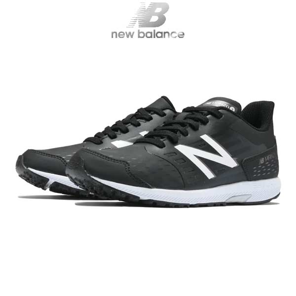 New Balance ランニングシューズ ブラック/シルバー New Balance（ニューバランス） ジュニア ランニングシューズ NB Hanzo