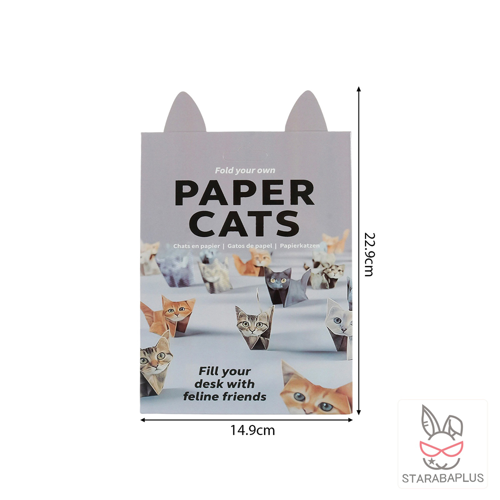 猫の折り紙 ねこの折り紙 リアル折り紙 かわいい おしゃれ 50匹の猫 3D リアル折り紙 ワンちゃんの折り紙 犬の折り紙 どうぶつの折り紙 メール便 ギフト |  | 01