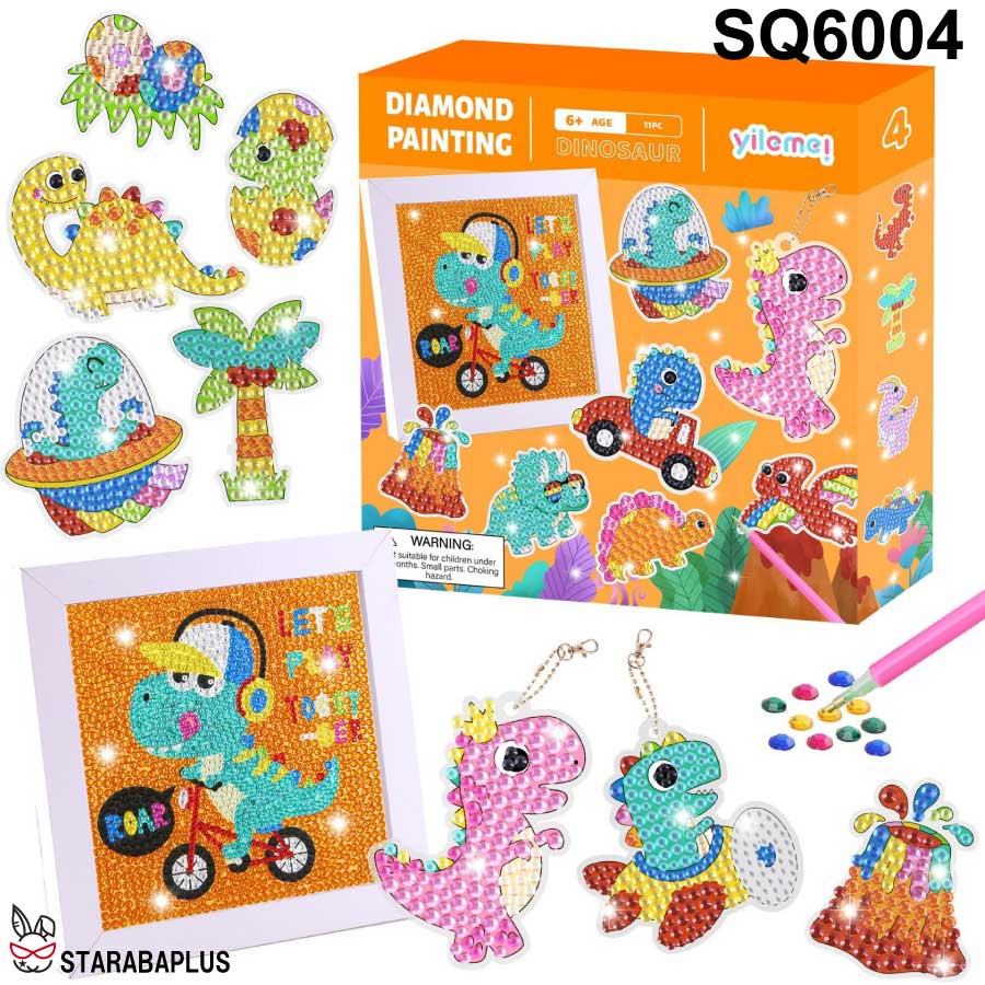 ダイヤモンドアート 子供用 ビーズ キット キーホルダー キラキラ 初心者用 額縁付き 5D モザイクアート ハンドメイド DIY 小学生 大人 子供 送料無料 |  | 04