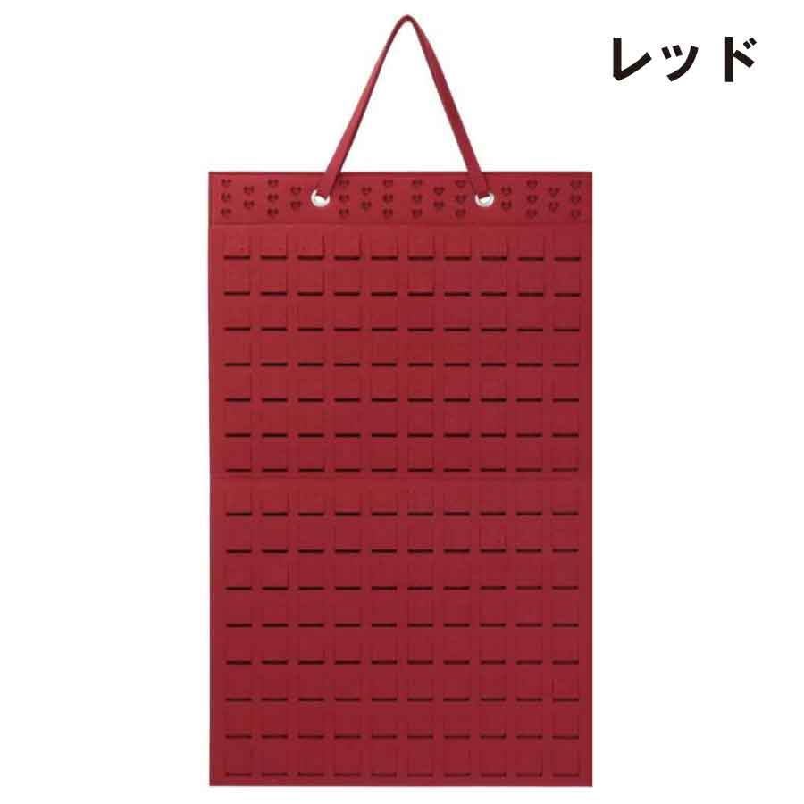 ジュエリー収納ボード 壁掛け 大容量 アクセサリー収納 ピアス イヤリング ネックレス ブレスレット 見せる収納 省スペース 3カラー ブラック レッド ナチュラル |  | 02