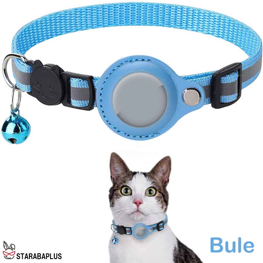 Airtag gps ペット 猫用首輪 追跡装置 エアタグ かわいい 首輪 安全首輪 犬猫 スマホ対応 gpsペット 光反射 調節可能 耐衝撃 安全バックル付き 送料無料 |  | 01