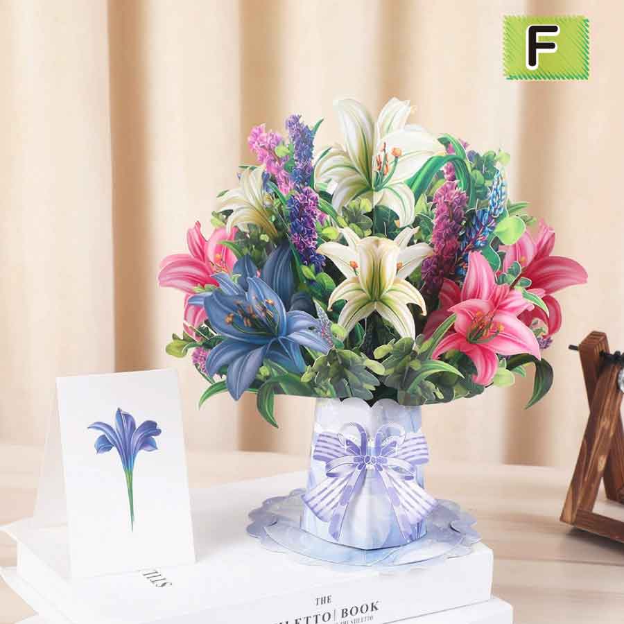 母の日 誕生日 メッセージ 誕生日カード カード フラワー 花 バースデーカード 立体 手紙 お祝い プレゼント 送料無料 |  | 06