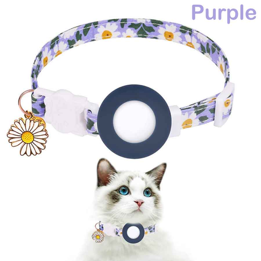 Airtag gps ペット 猫用首輪 追跡装置 エアタグ かわいい 首輪 安全首輪 犬猫 スマホ対応 gpsペット 光反射 調節可能 耐衝撃 安全バックル付き 送料無料 |  | 03