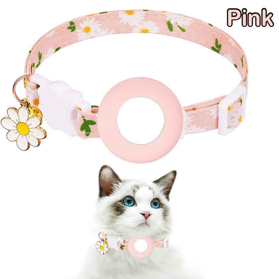 Airtag gps ペット 猫用首輪 追跡装置 エアタグ かわいい 首輪 安全首輪 犬猫 スマホ対応 gpsペット 光反射 調節可能 耐衝撃 安全バックル付き 送料無料 |  | 01