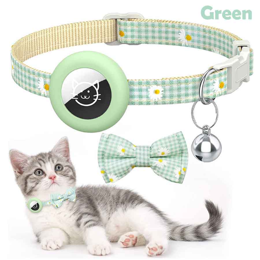 Airtag gps ペット 猫用首輪 追跡装置 エアタグ かわいい 首輪 安全首輪 犬猫 スマホ対応 gpsペット 光反射 調節可能 耐衝撃 安全バックル付き 送料無料 |  | 01