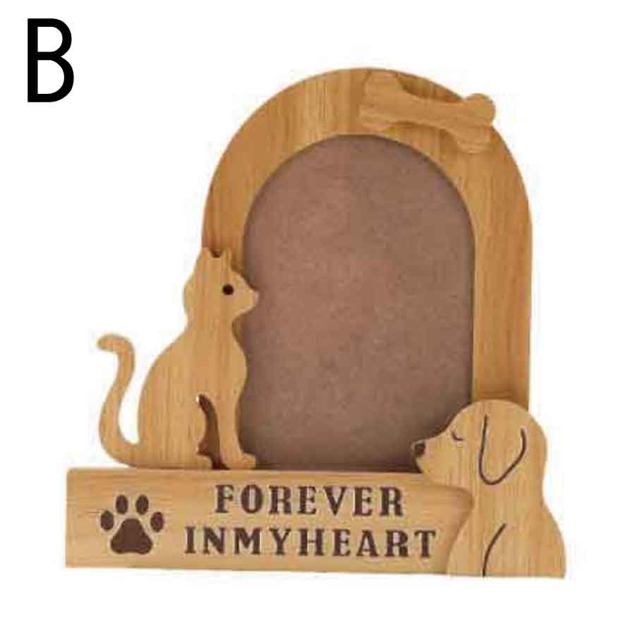 ペット メモリアル フォトフレーム 犬 猫 木製 写真立て 2デザイン おしゃれ 供養 送料無料 |  | 02