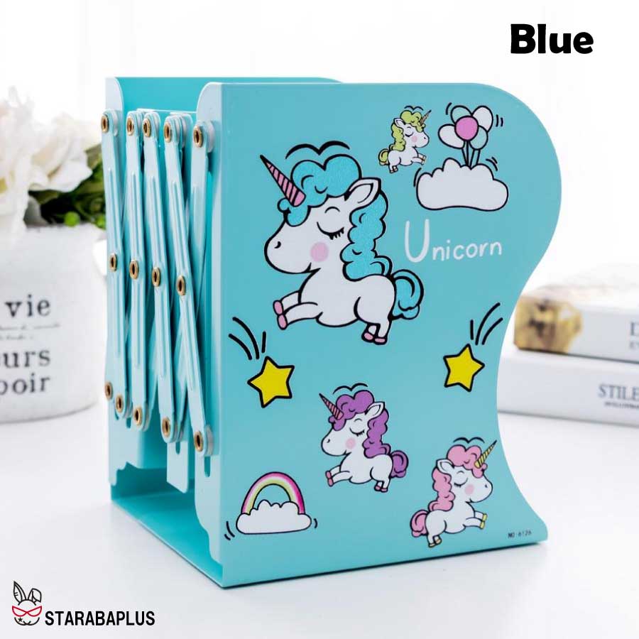 ユニコーン ブックスタンド 伸縮 長さ 調整 本立て スタンド かわいい 小学生 便利 入学 送料無料 |  | 01