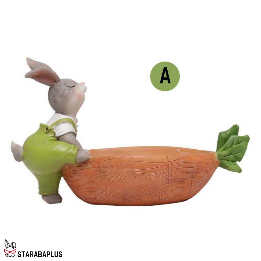 植木鉢 うさぎ ガーデニングオブジェ 鉢植え フラワープランター 多肉植物　サボテン ミニ プランター おしゃれ 可愛い 送料無料 |  | 01