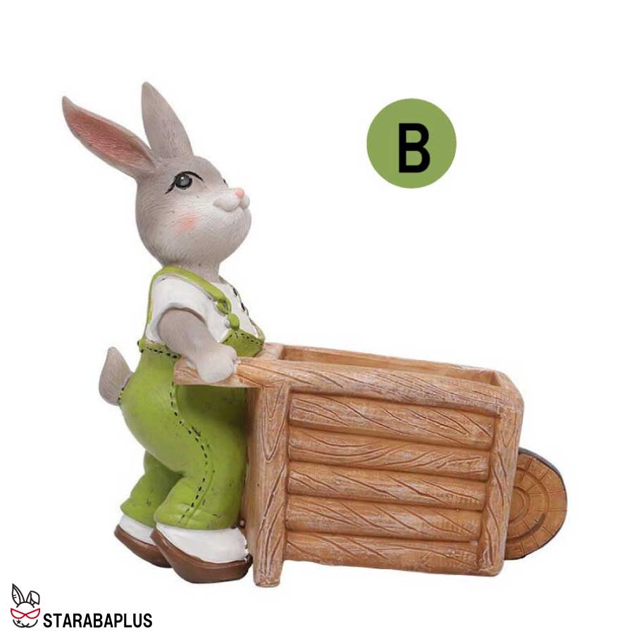 植木鉢 うさぎ ガーデニングオブジェ 鉢植え フラワープランター 多肉植物　サボテン ミニ プランター おしゃれ 可愛い 送料無料 |  | 02