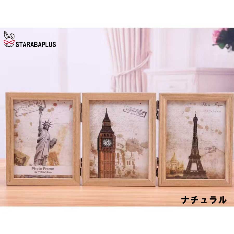 6面 フォトフレーム 折り畳み 卓上 かわいい Ｌ判 6枚 両面 ディスプレイ おしゃれ 写真立て 写真  送料無料 |  | 02