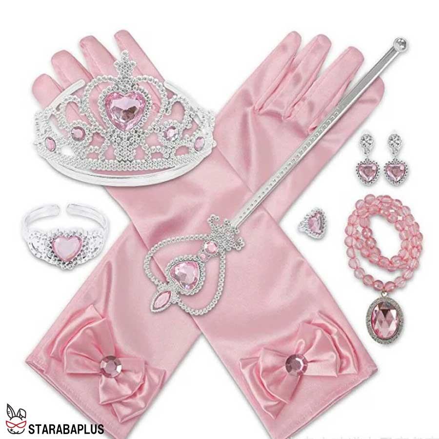 子供用 プリンセスアクセサリー ティアラ 7点 セット DIY 手作り お姫様 キッズ 女の子 王冠 髪飾り キラキラ コスプレ コスチューム 送料無料 |  | 02