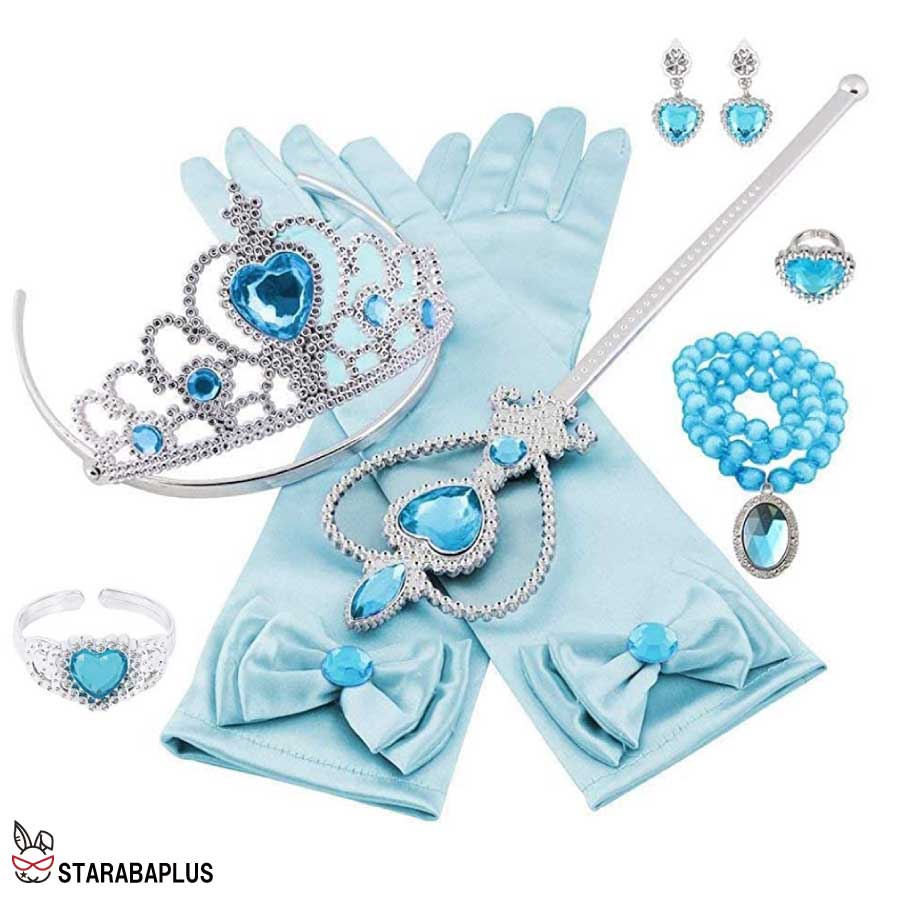 子供用 プリンセスアクセサリー ティアラ 7点 セット DIY 手作り お姫様 キッズ 女の子 王冠 髪飾り キラキラ コスプレ コスチューム 送料無料 |  | 01