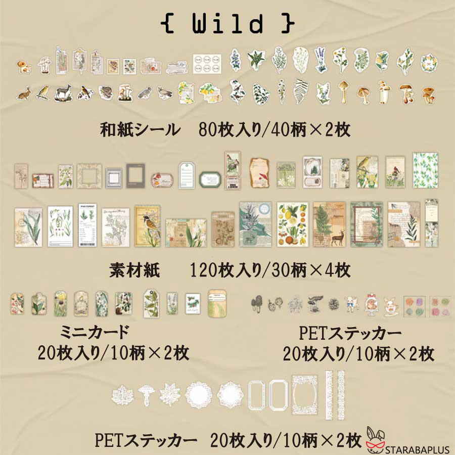 260枚セット シール ステッカー 紙素材 コラージュ素材 可愛い DIY 飾り 紙素材 レトロ風 花 植物 クラシック デザイン 封筒 メール便 送料無料 |  | 02