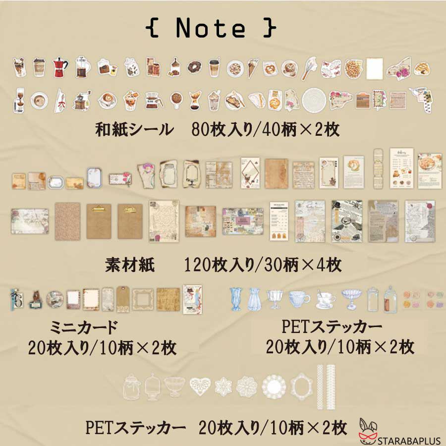 260枚セット シール ステッカー 紙素材 コラージュ素材 可愛い DIY 飾り 紙素材 レトロ風 花 植物 クラシック デザイン 封筒 メール便 送料無料 |  | 03