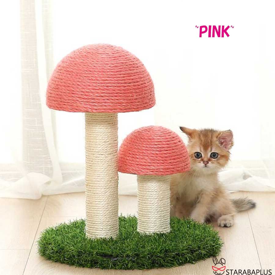 かわいい 猫用爪とぎ タワー きのこ キノコ キャットタワー インテリア 爪とぎポール ストレス解消 可愛い 送料無料 |  | 01