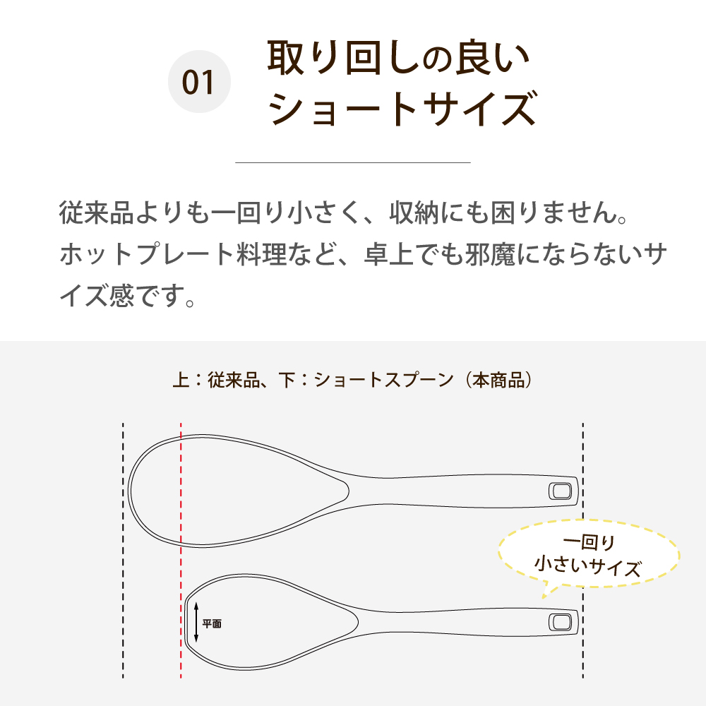 01取り回しの良いショートサイズ