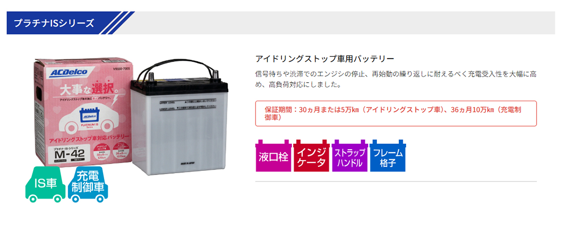 ACDelco トヨタ ポルテ ACデルコ プラチナIS バッテリー S-95 V9550