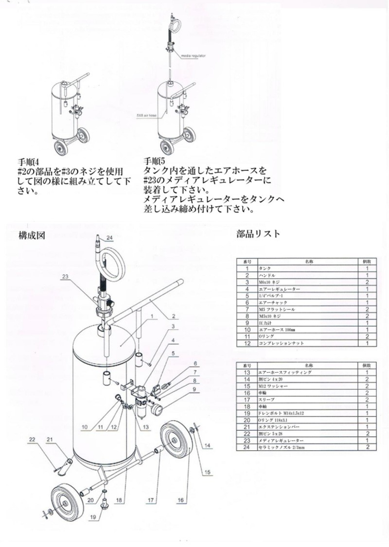 EZ-Blust EZ WET スタートセット EZ40-SX お試しメディア10Kg付き