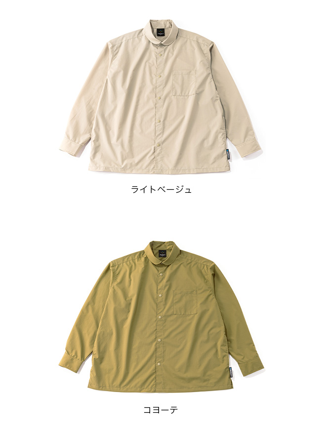 【新品未使用】四 L AXESQUIN ELEMENTS ウールのロングシャツ item_a13171_0.jpg