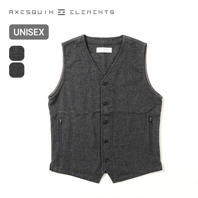 定率割引 往復 AXESQUIN ウールのベスト アクシーズクインエレメンツ ELEMENTS トップス