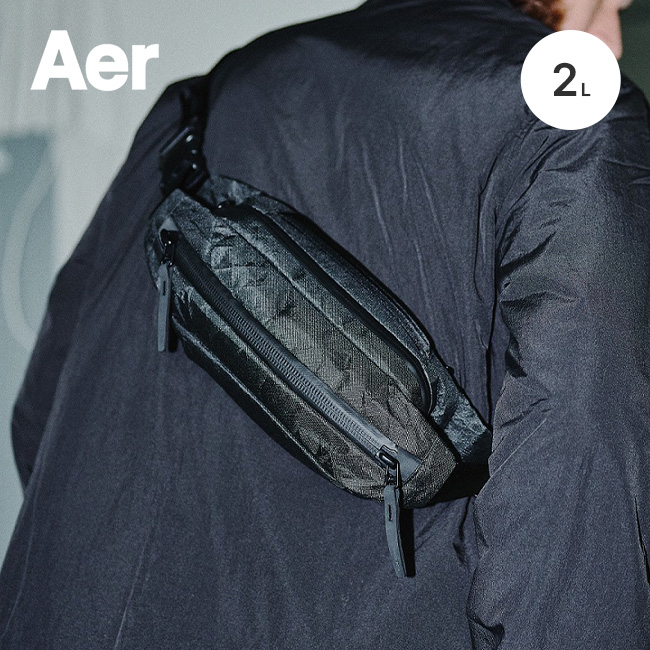 極上美品　AER スリングバッグ　ブラック ！ エアー Aer エアー ボディバッグ 縦型 Aer Sling Bag 3 スリングバッグ