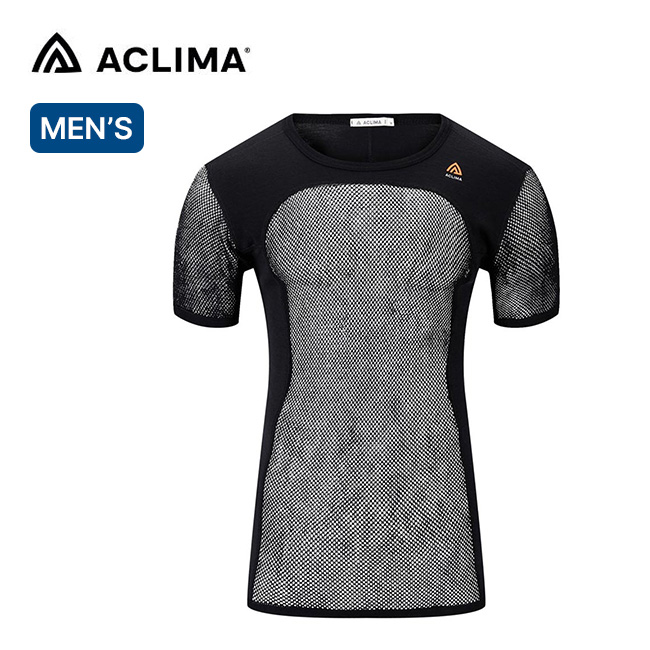 放送大学 割引 ACLIMA アクリマ ウールネットTシャツ メンズ 101637-123 ウェア