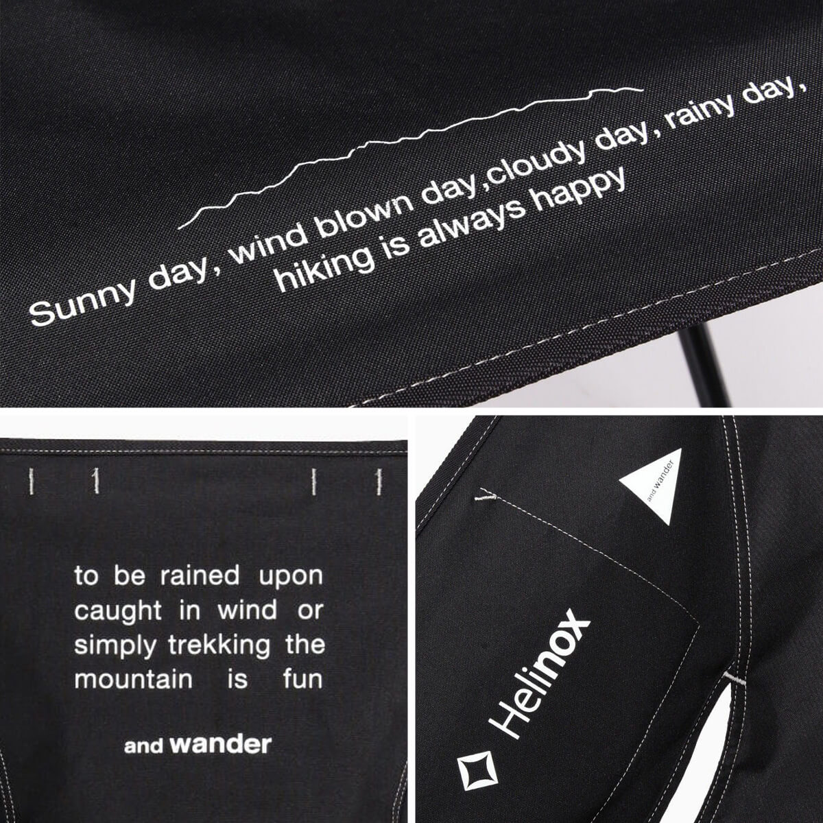 and wander（アンドワンダー） Helinox×and wander ヘリノックス