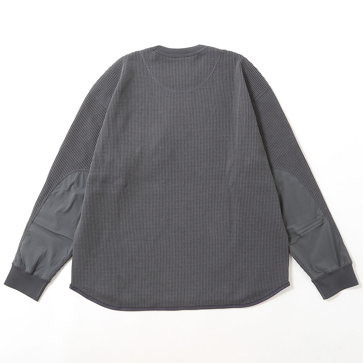 and wander（アンドワンダー） PEワッフルロングスリーブT 5745984084