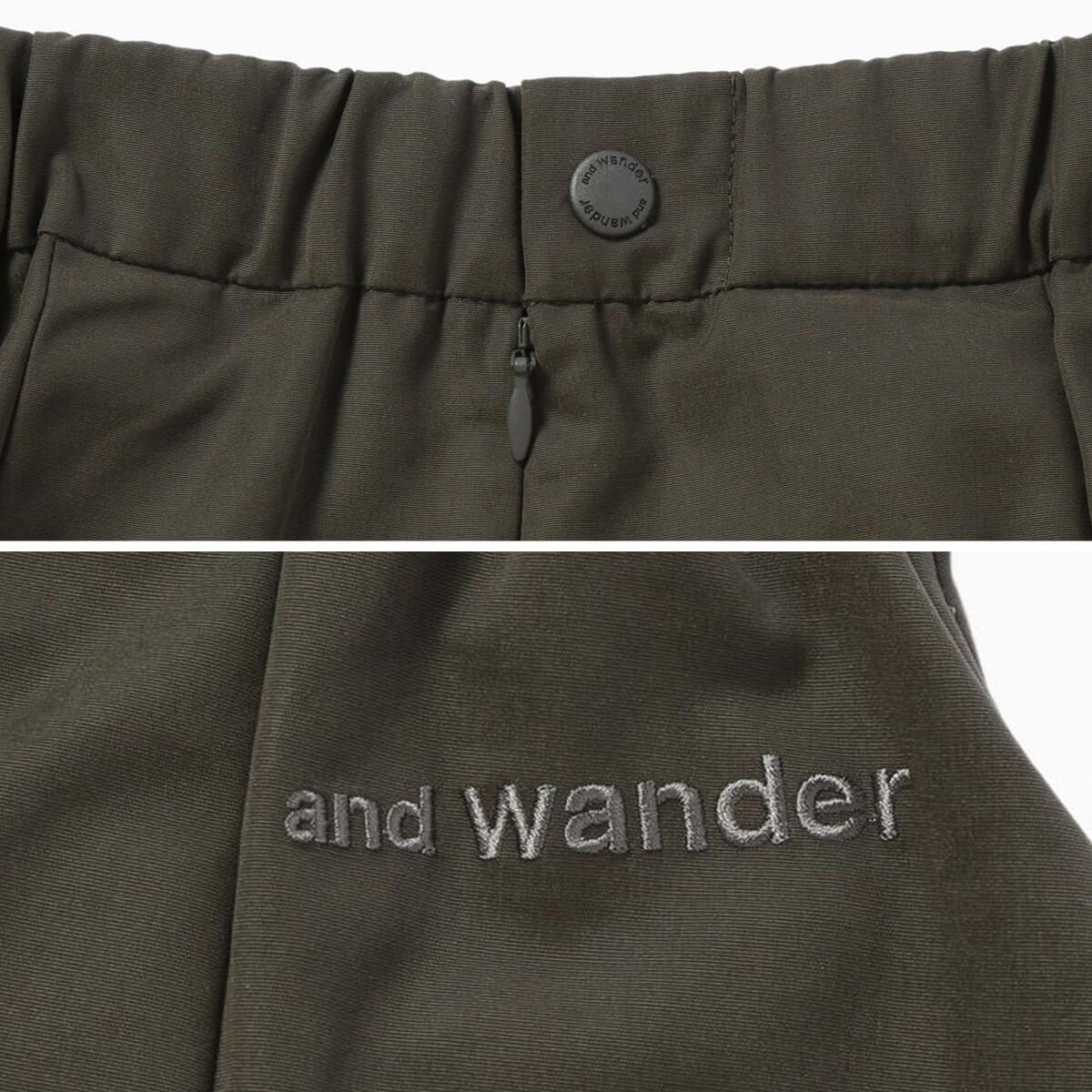 and wander（アンドワンダー） ハイカウントクロススカート ウィメンズ