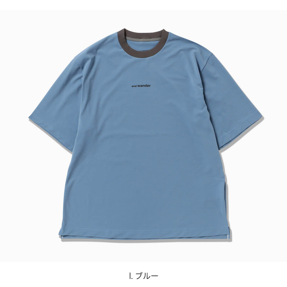 and wander（アンドワンダー） ドライメッシュT 5746964035 dry mesh T