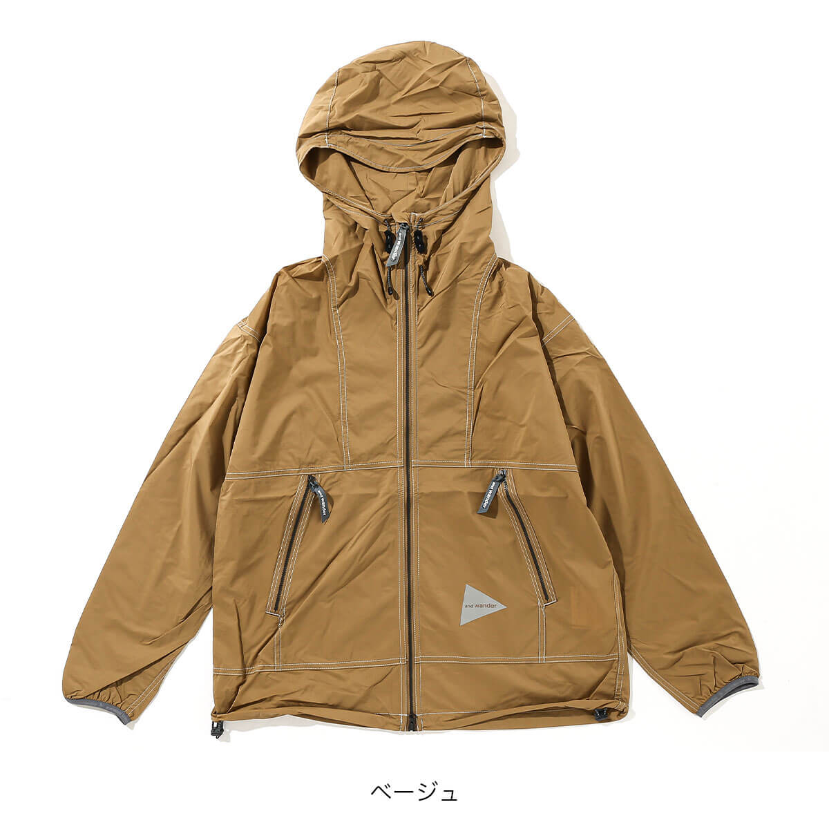 and wander アンドワンダー パーテックスウィンドジャケット