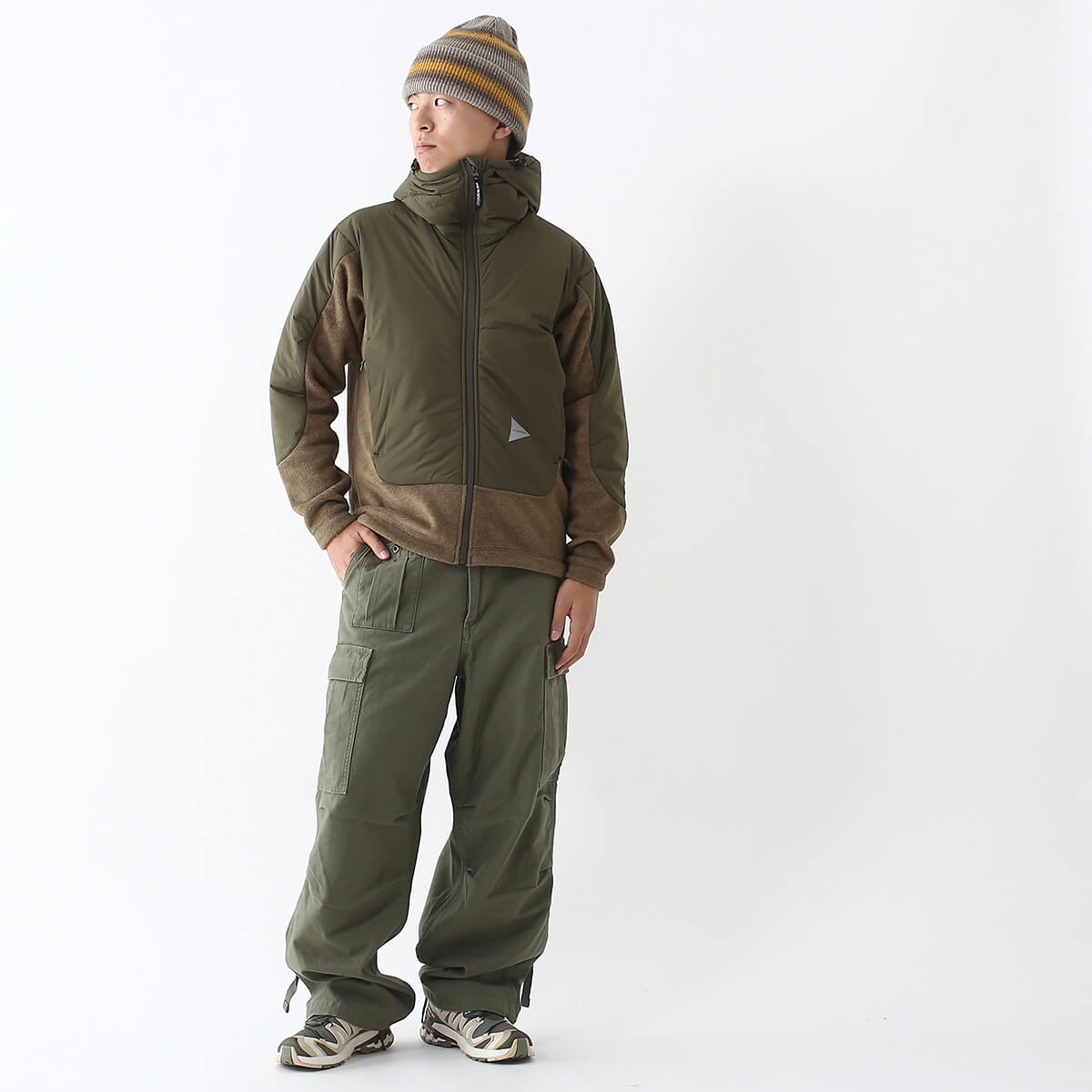 and wander セール アンドワンダー トップフリースジャケット