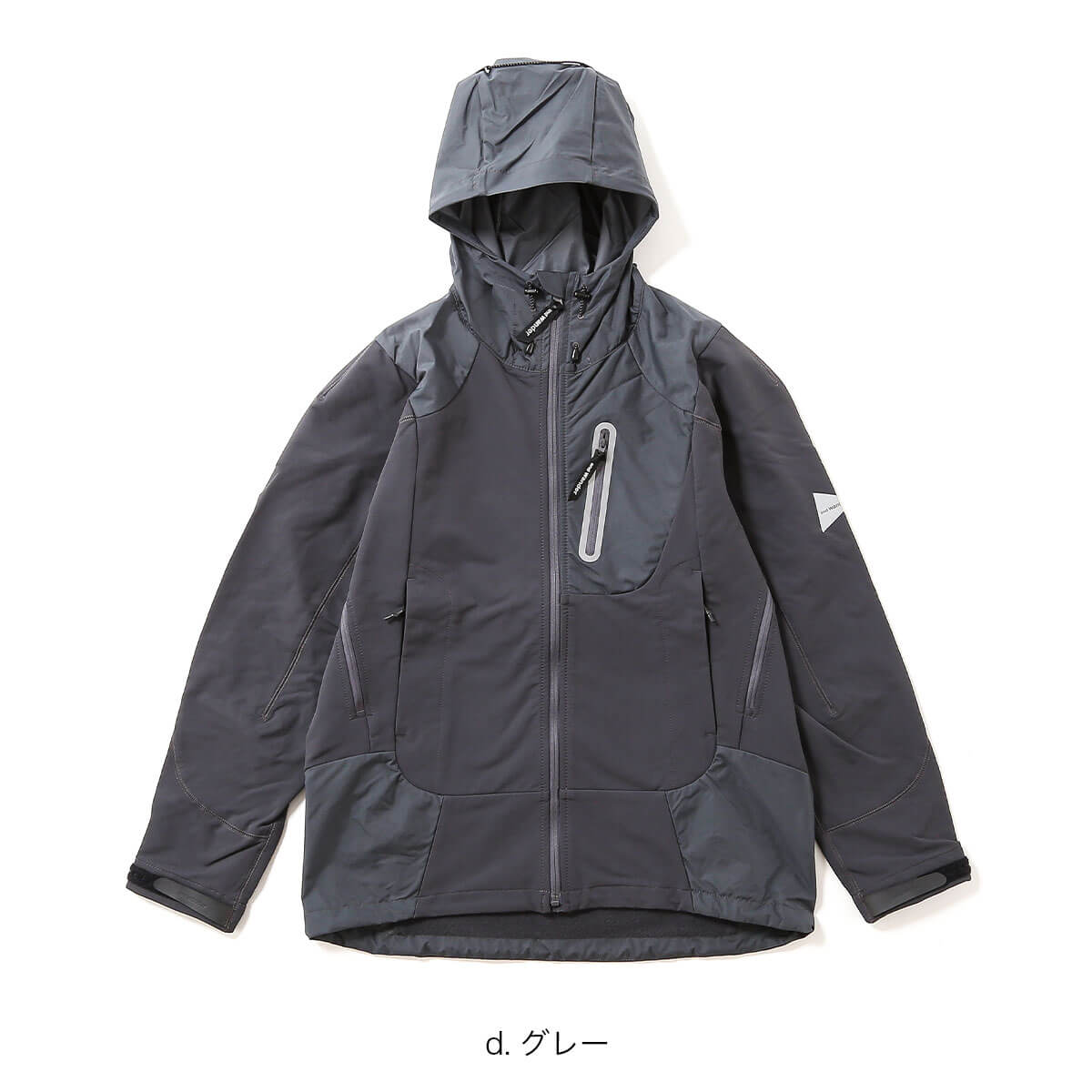 【レア品】and wander アンドワンダー　ジャガード　シェルジャケット　L レア品】and wander アンドワンダー ジャガード シェルジャケット L