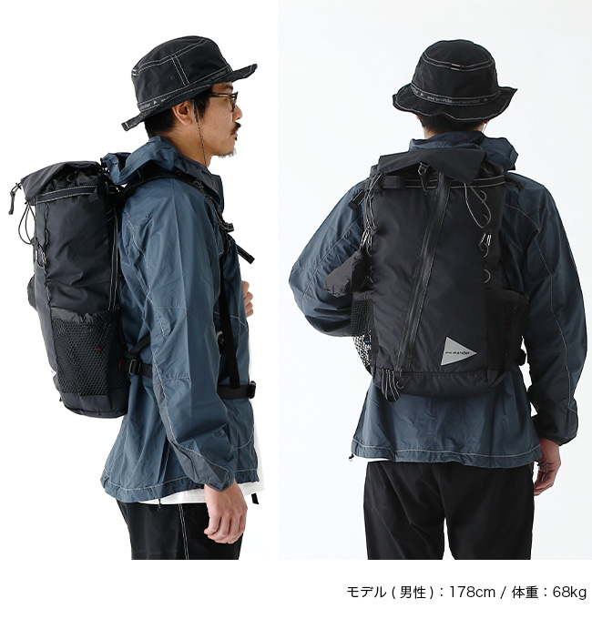 and wander アンドワンダー Xパック 30L バックパック : a22236 