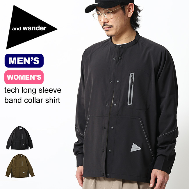 and wander Tech Long Sleeve Shirtアンドワンダー - 通販 - guianegro