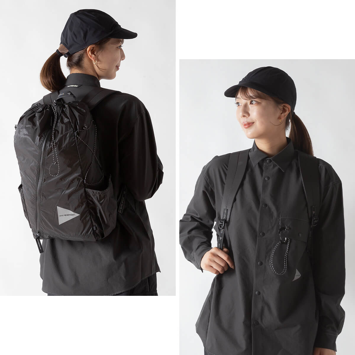 and wander（アンドワンダー） シルデイパック 5745975211 sil daypack
