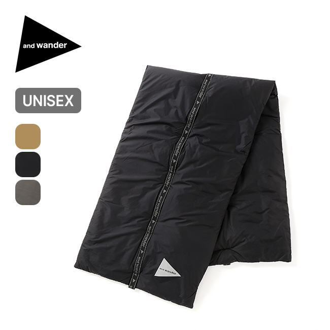 andwander プリマロフトリップマフラー and wander (アンドワンダー) PRIMALOFT rip muffler / プリマロフト