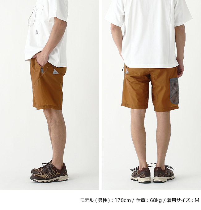 and wander アンドワンダー ショットパンツ＋帽子　２点セット　日本製 and wander アンドワンダー ショットパンツ＋帽子 2点セット