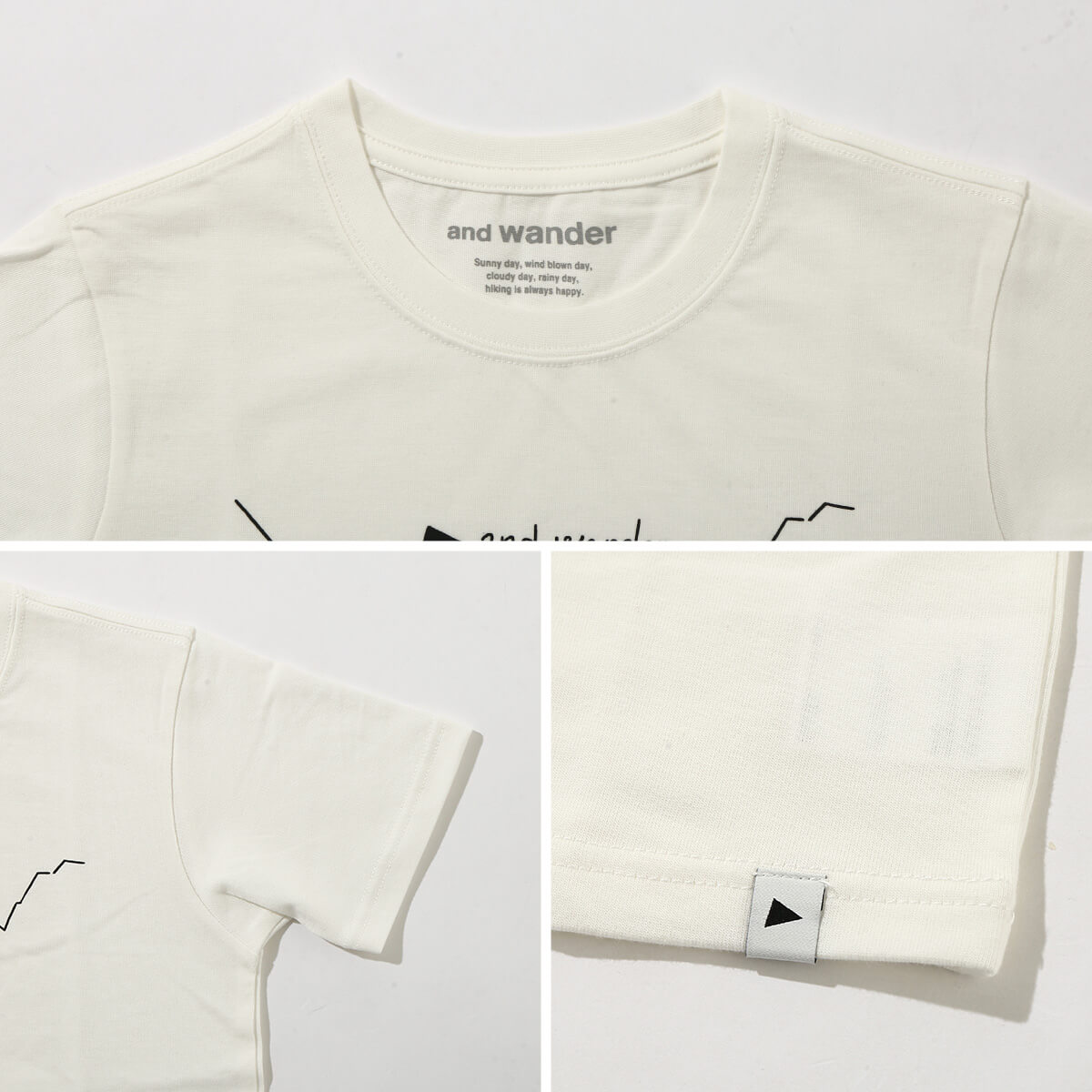 Yu Nagaba×and wander 長場雄×アンドワンダー プリンテッドT【キッズ